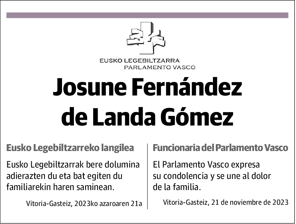 Josune (Pv) Fernández de Landa Gómez