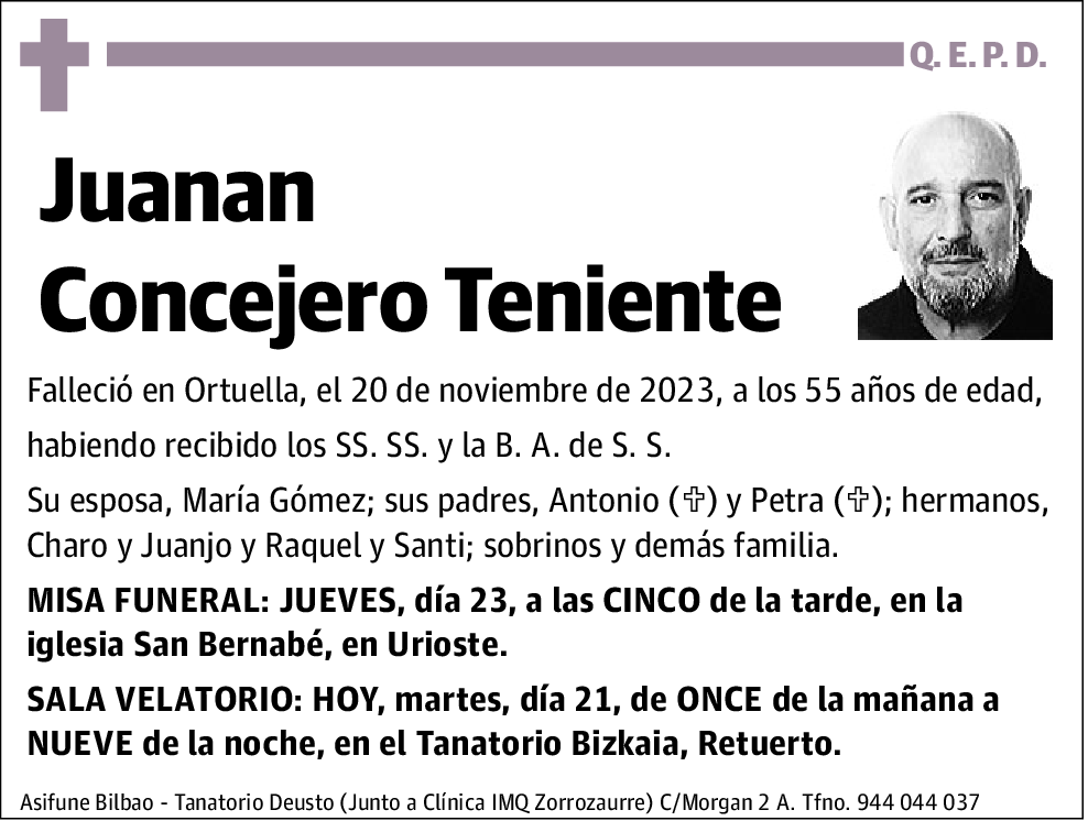 Juanan Concejero Teniente