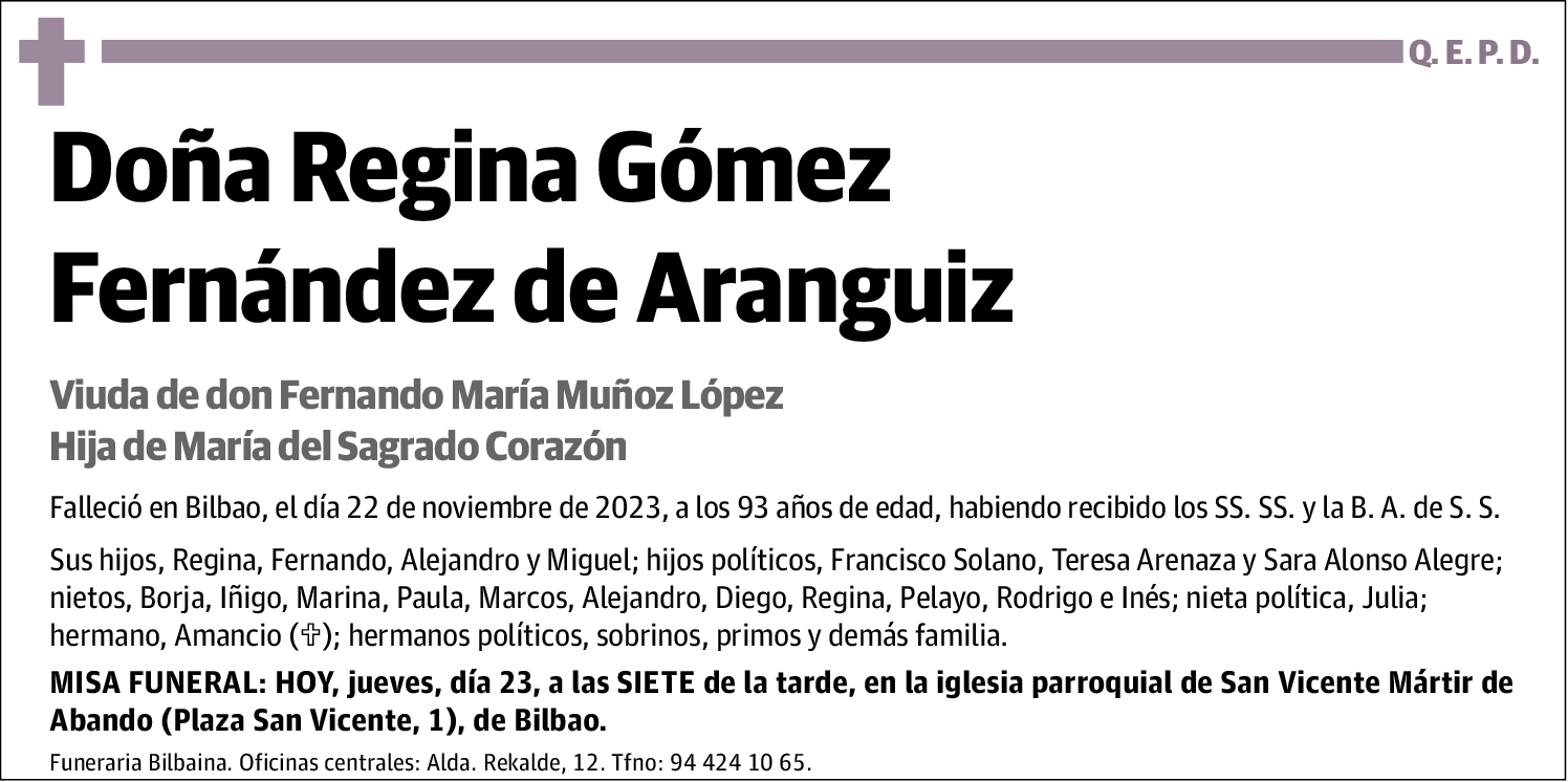 Regina Gómez Fernández de Aranguiz