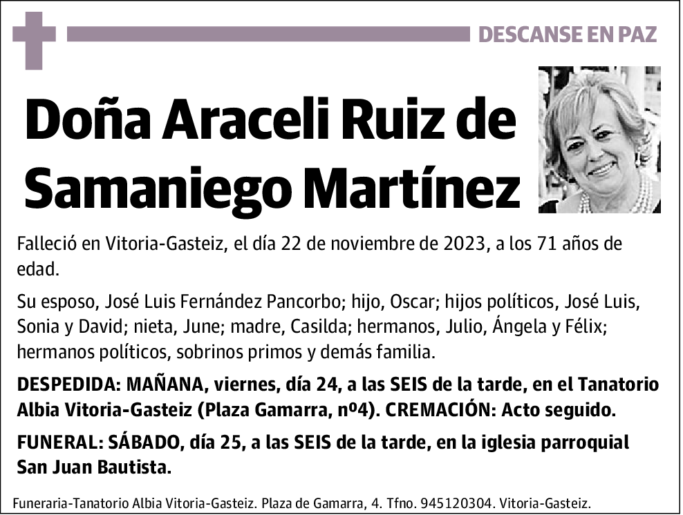 Araceli Ruiz de Samaniego Martínez