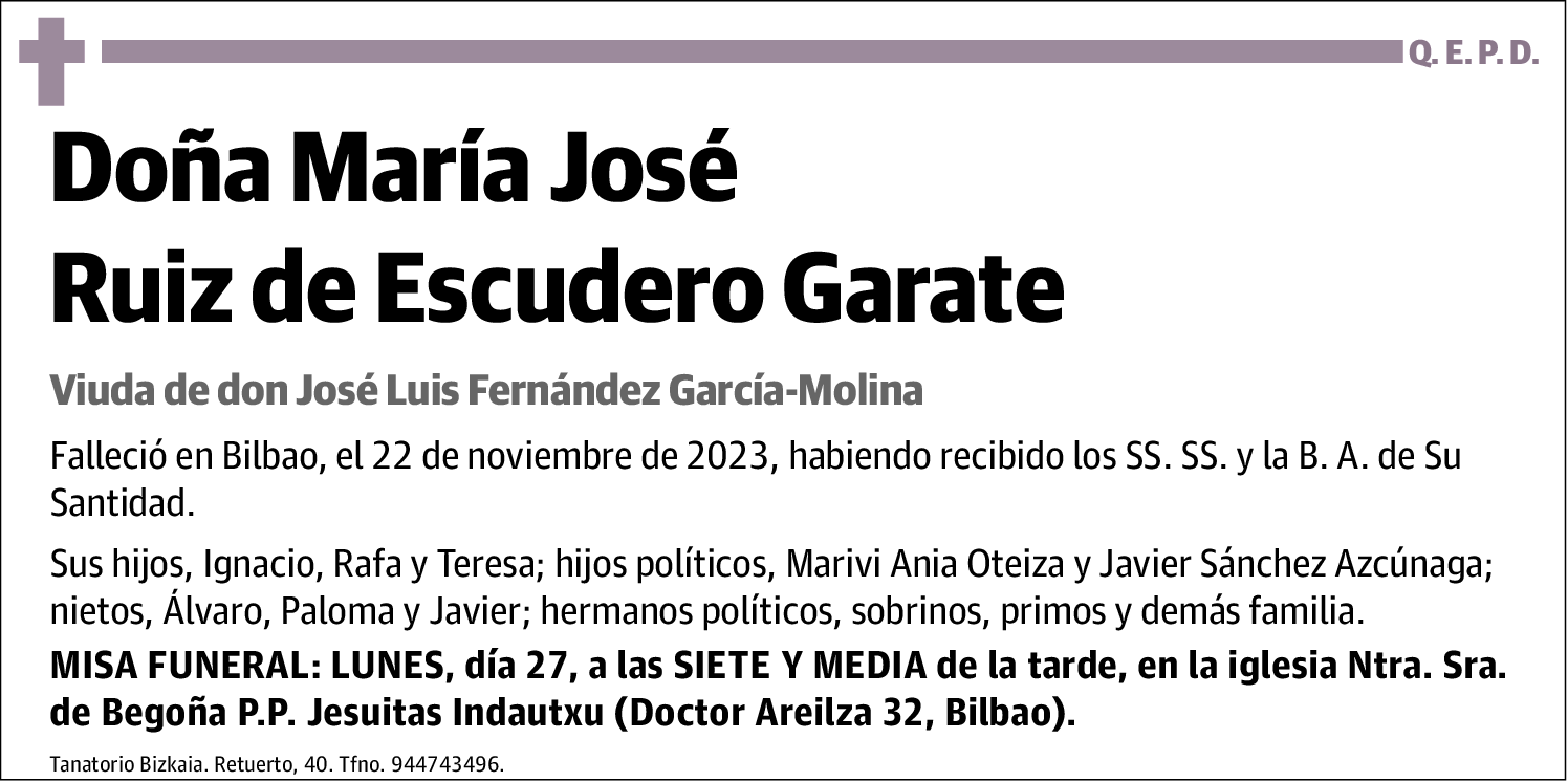 María José Ruiz de Escudero Garate