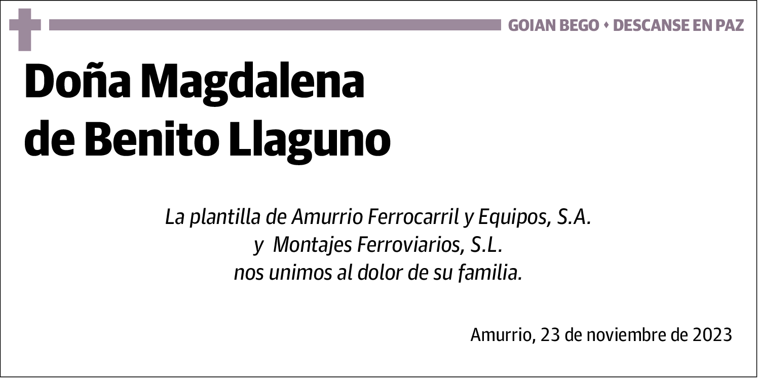 Magdalena de Benito Llaguno