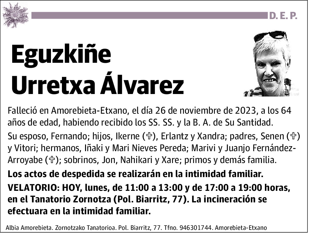 Eguzkiñe Urretxa Álvarez