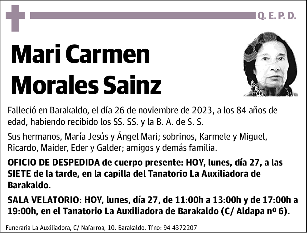 Mari Carmen Morales Sainz