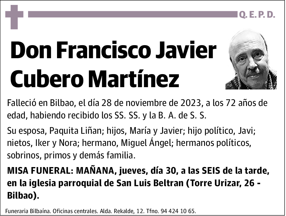 Francisco Javier Cubero Martínez