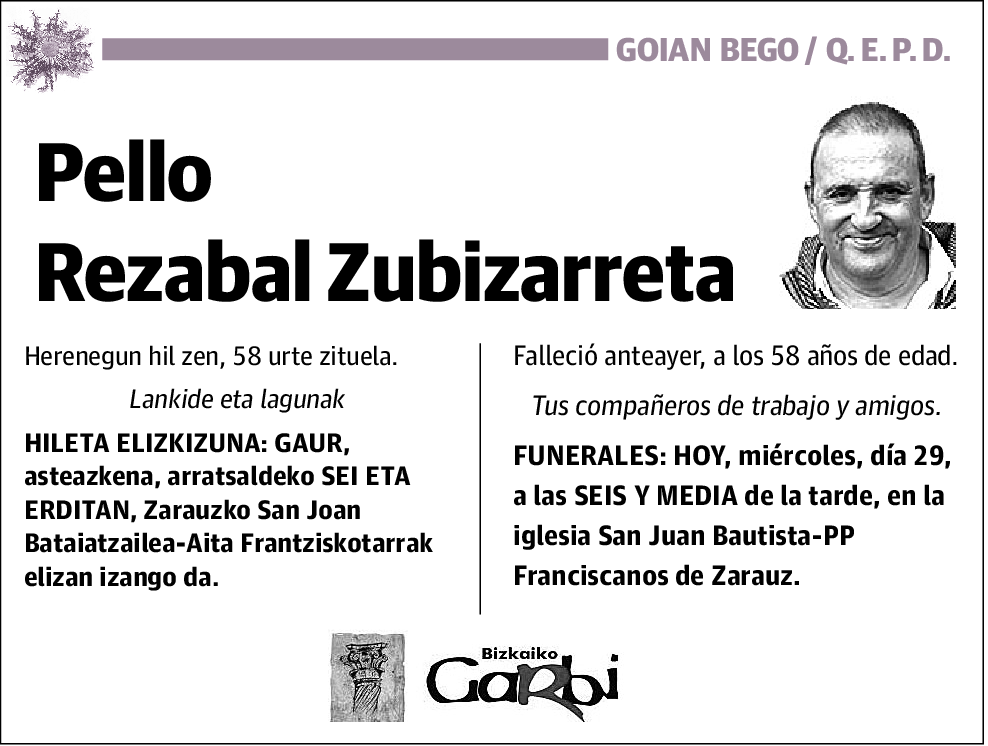 Pello Rezabal Zubizarreta