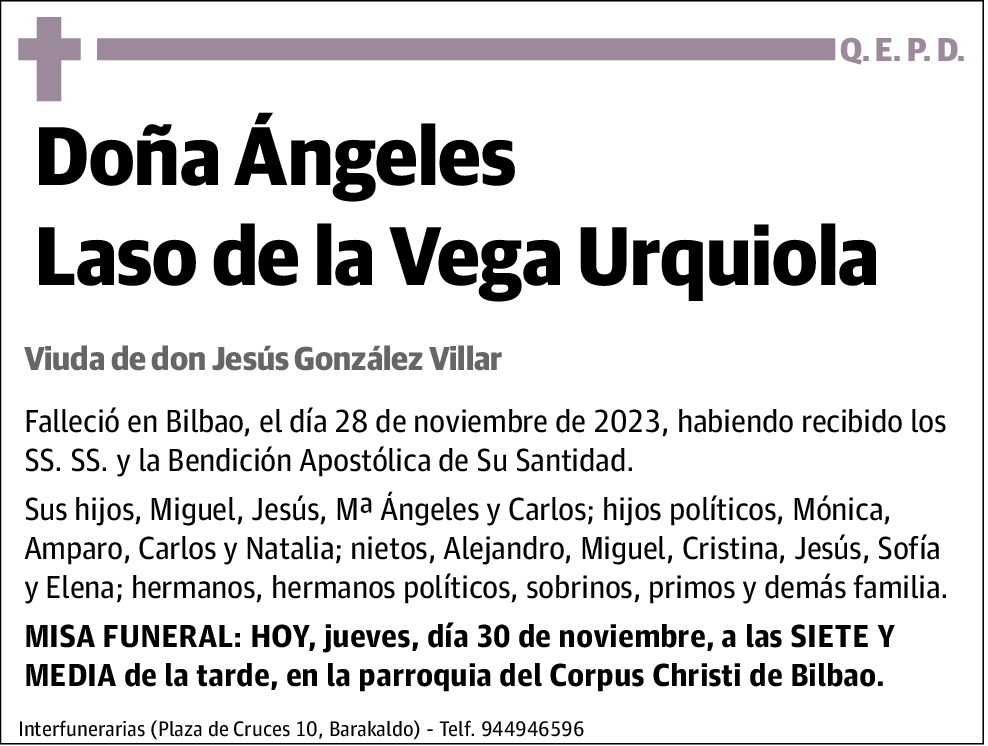 Ángeles Laso de la Vega Urquiola