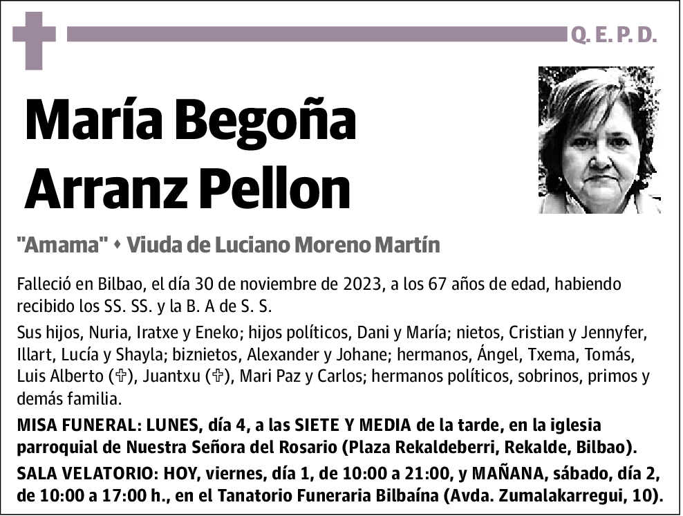 María Begoña Arranz Pellon