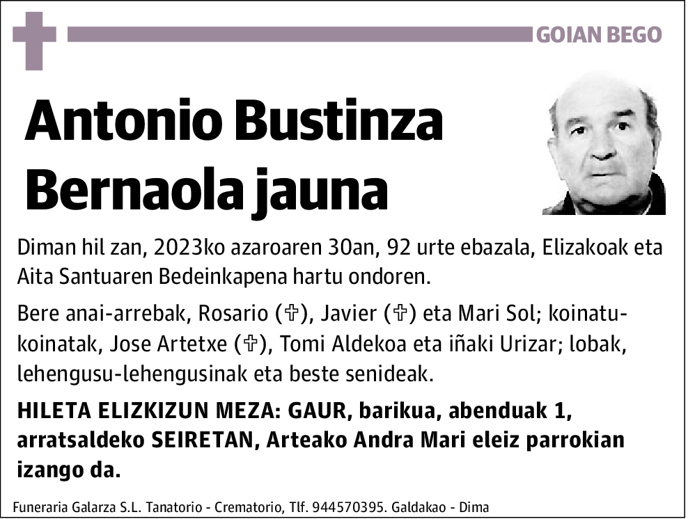 Antonio Bustinza Bernaola