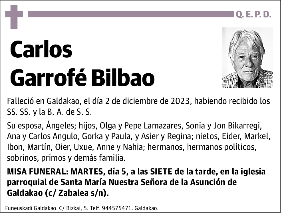 Carlos Garrofé Bilbao