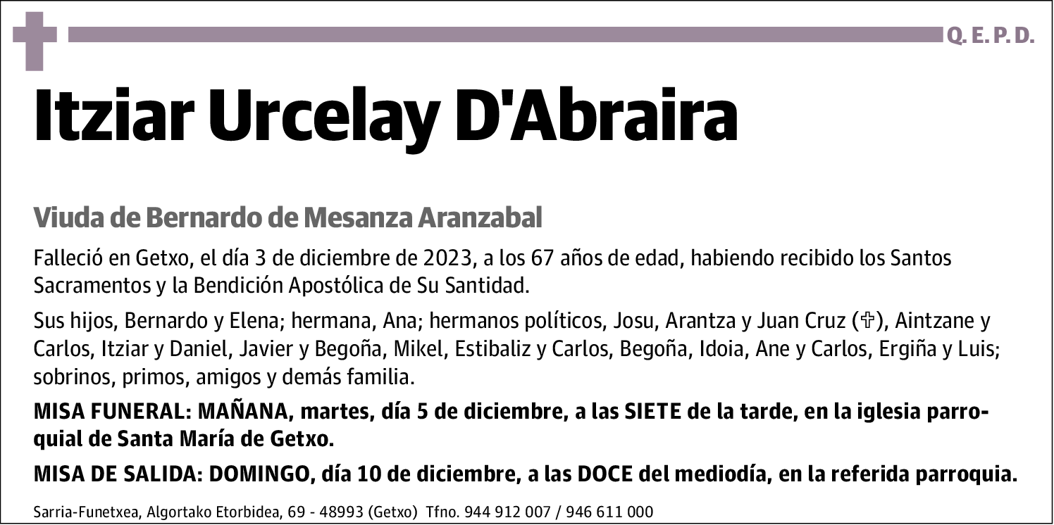 Itziar Urcelay D'abraira