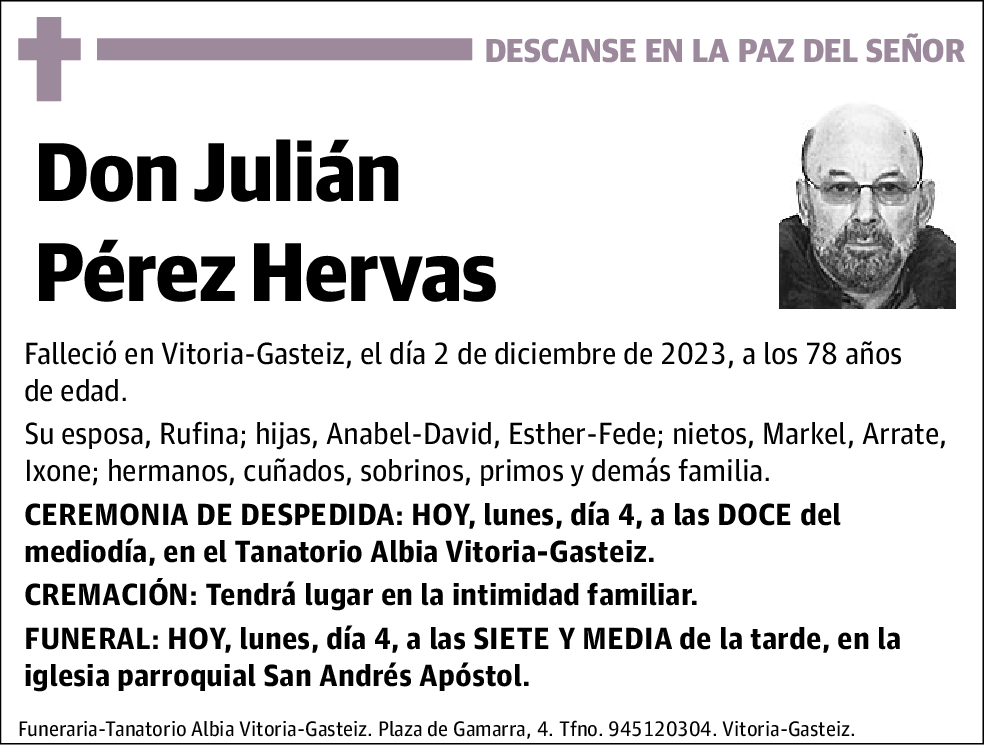 Julián Pérez Hervas