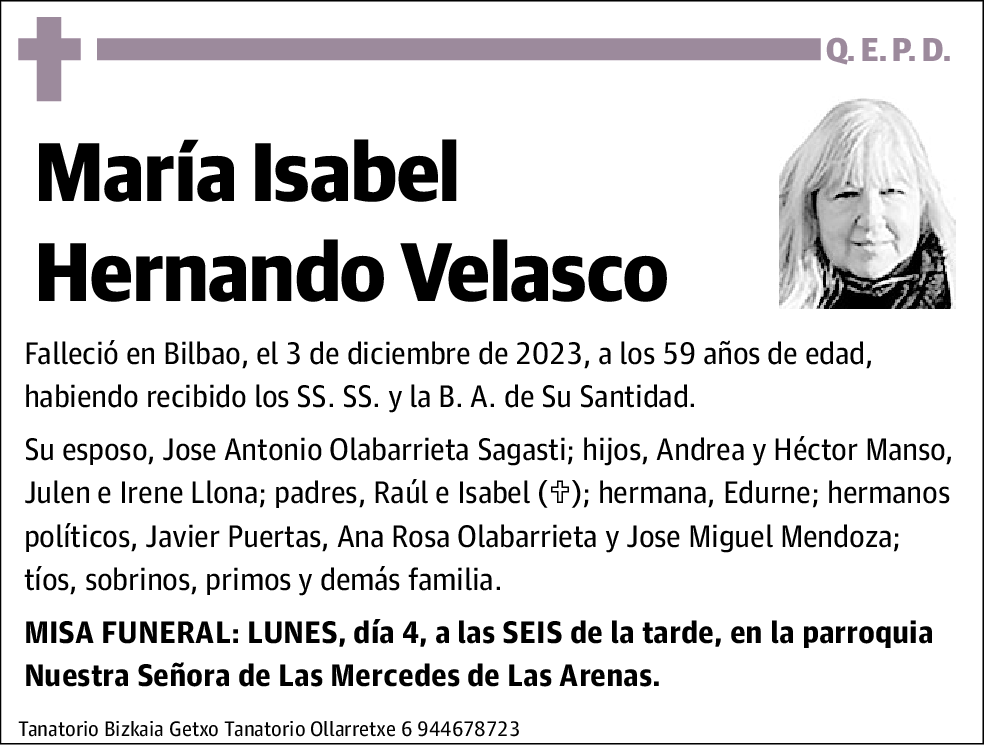 María Isabel Hernando Velasco