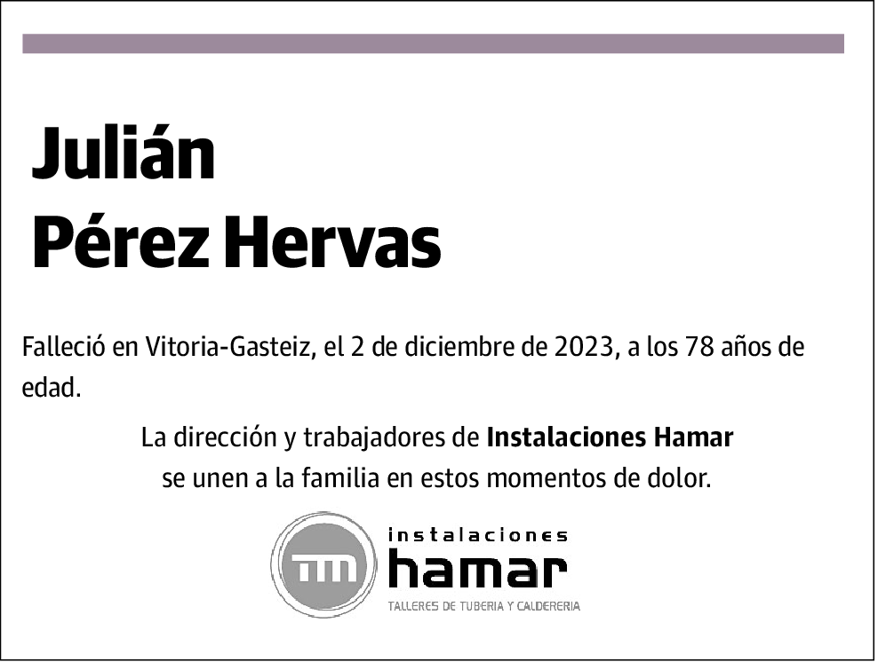 Julián Pérez Hervas