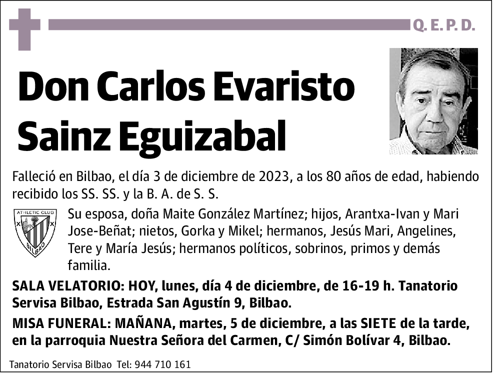 Carlos Evaristo Sainz Eguizabal