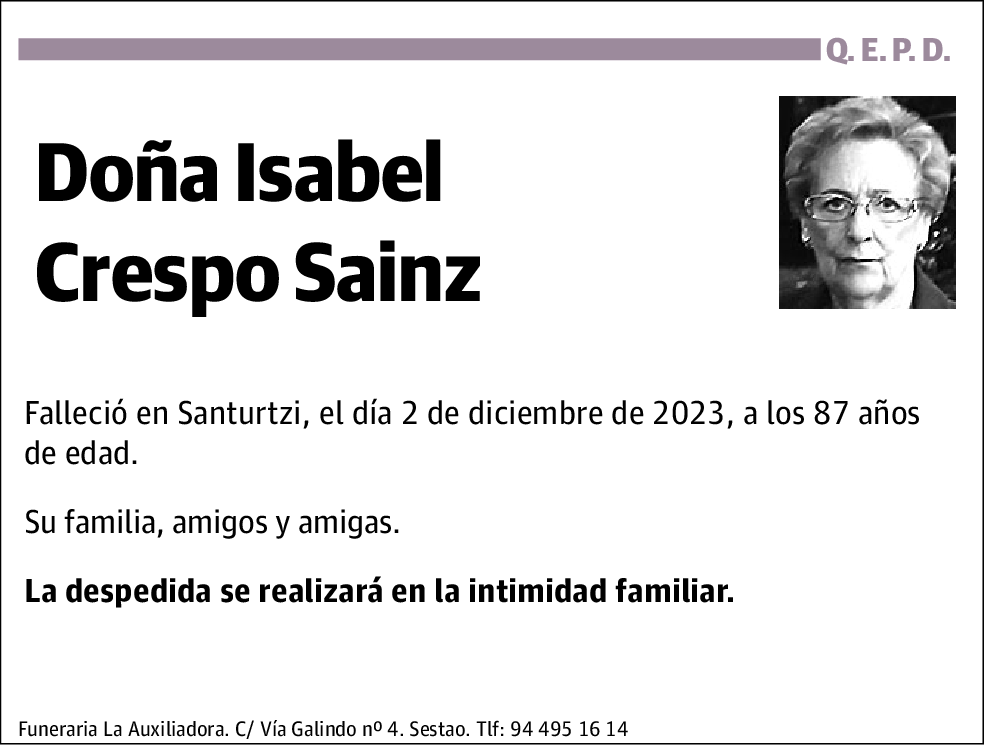 Isabel Crespo Sainz