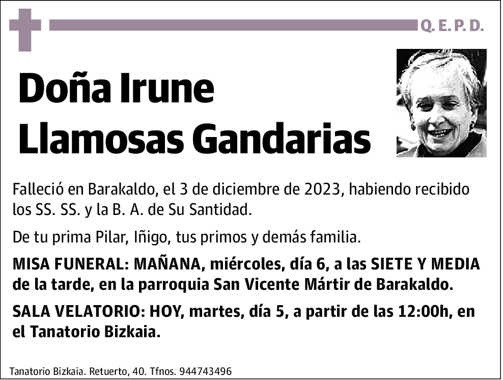 Irune Llamosas Gandarias