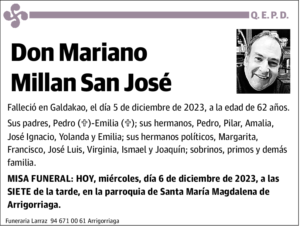 Mariano Millán San José