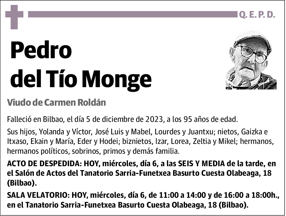 Pedro del Tío Monge