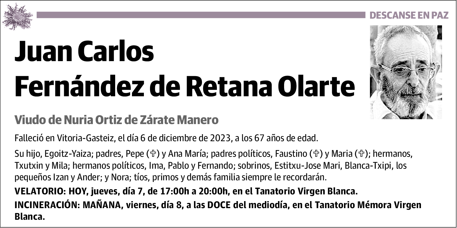 Juan Carlos Fernández de Retana Olarte