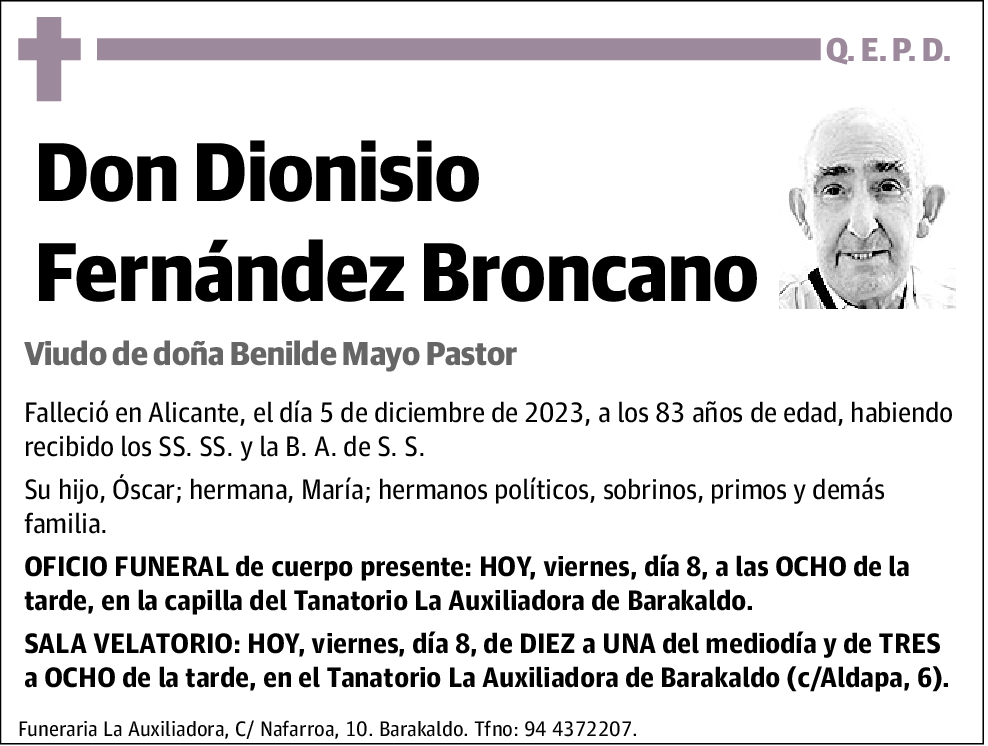 Dionisio Fernández Broncano