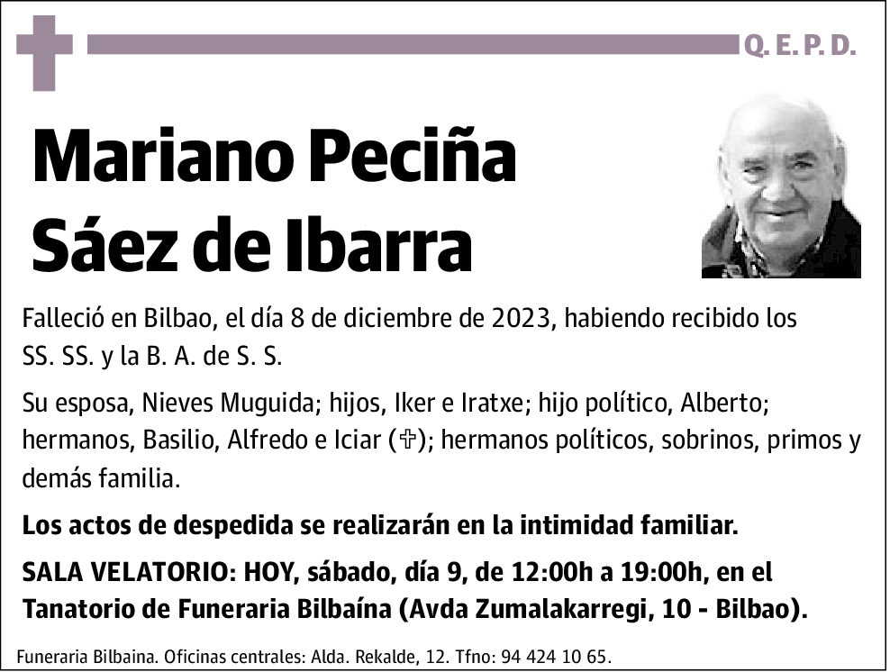 Mariano Peciña Saez de Ibarra