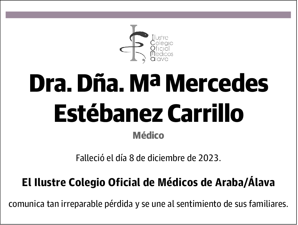 Mª Mercedes Estebanez Carrillo
