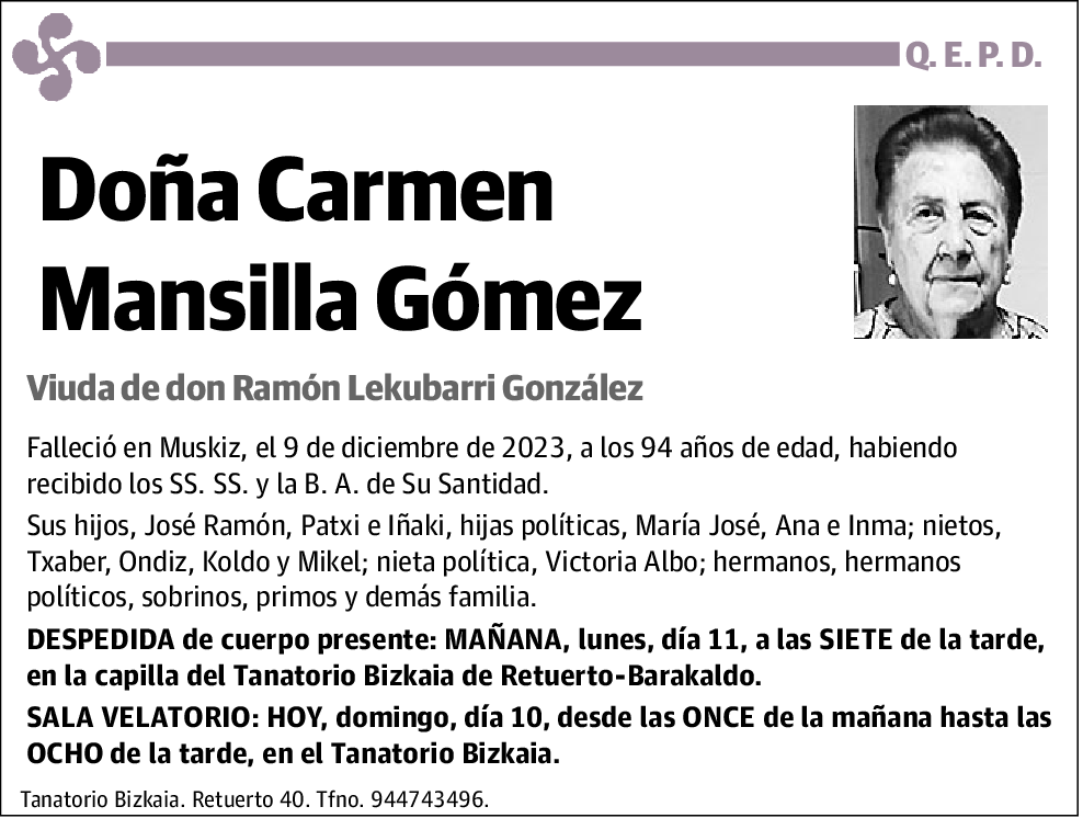 Carmen Mansilla Gómez