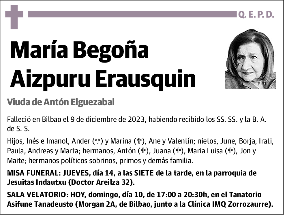 Maria Begoña Aizpuru Erauskin