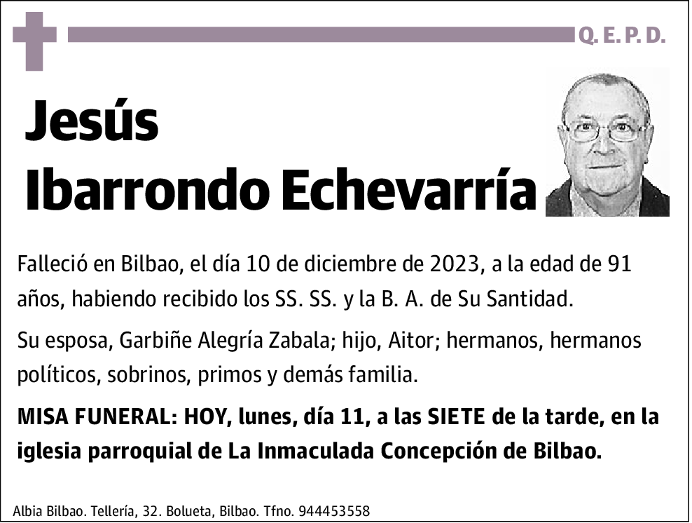 Jesús Ibarrondo Echevarría