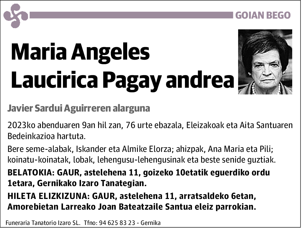 Maria Angeles Laucirica Pagay