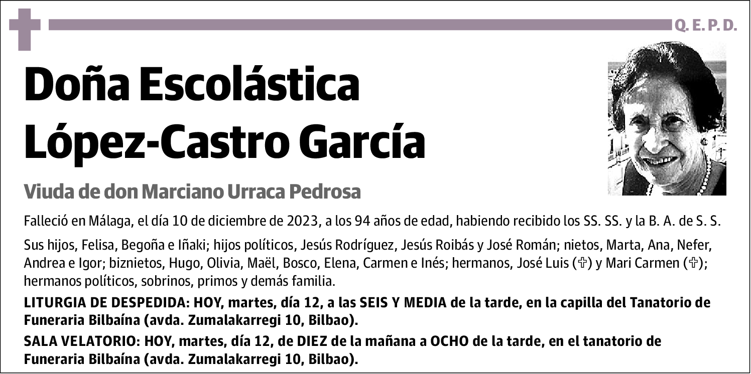 Escolástica López-Castro García