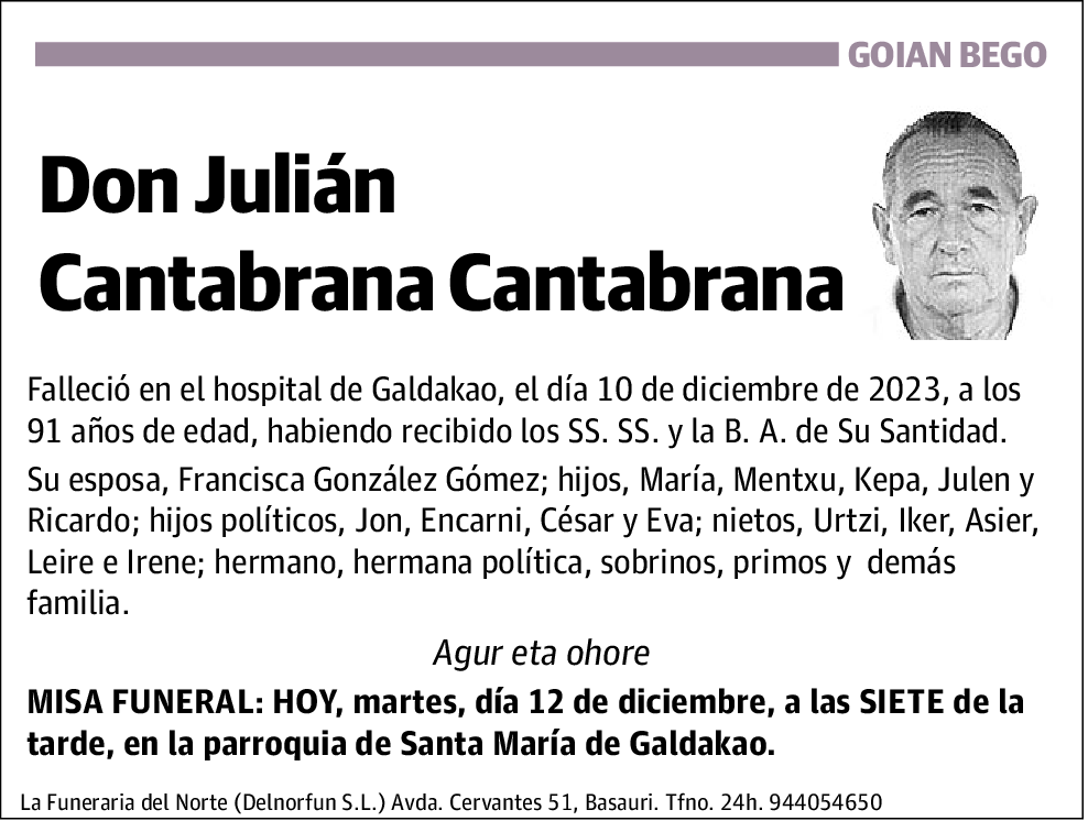 Julián Cantabrana Cantabrana