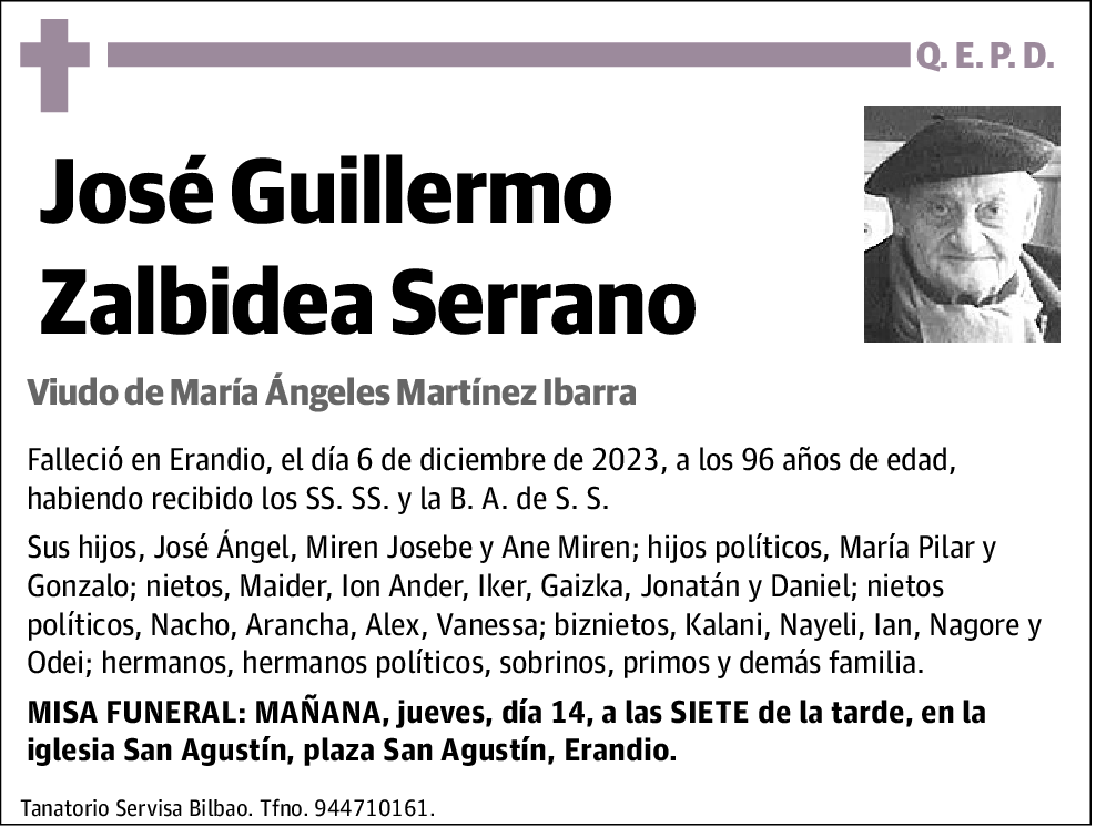 Jose Guillermo Zalbidea Serrano