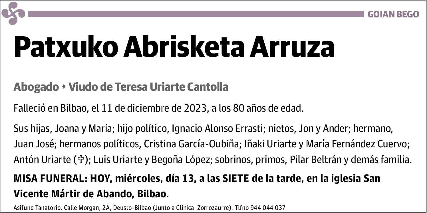 Patxuko Abrisketa Arruza