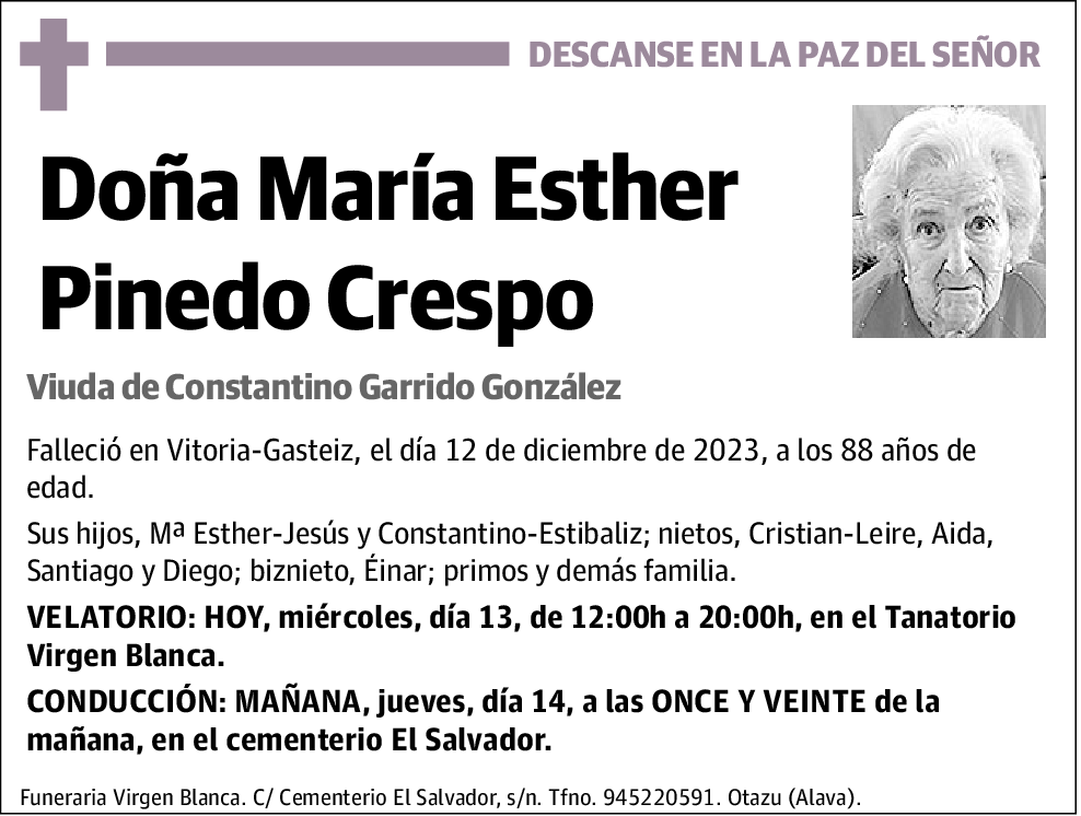 María Esther Pinedo Crespo