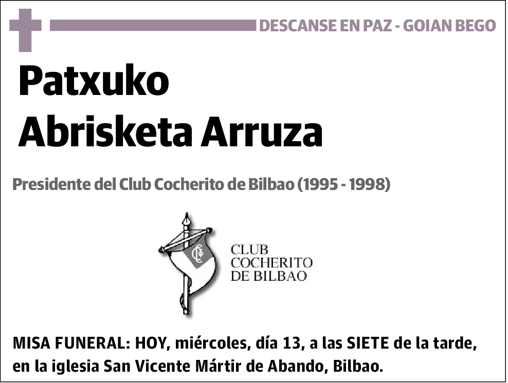 Patxuko-Cocherito Abrisketa Arruza