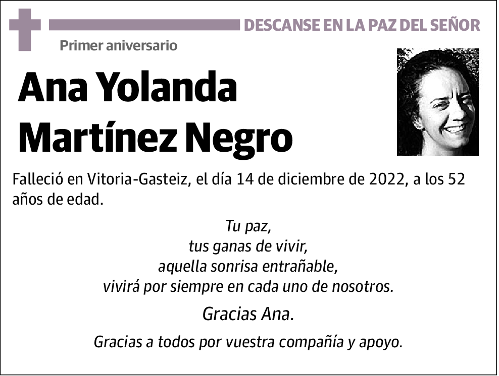 Ana Yolanda Martínez Negro