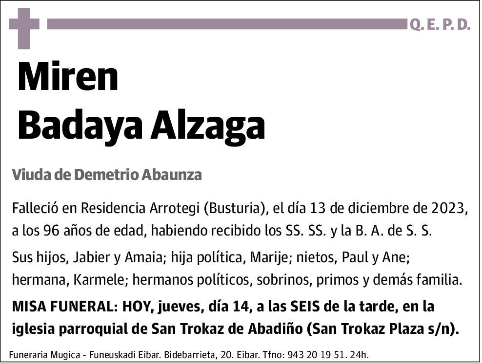 Miren Badaya Alzaga