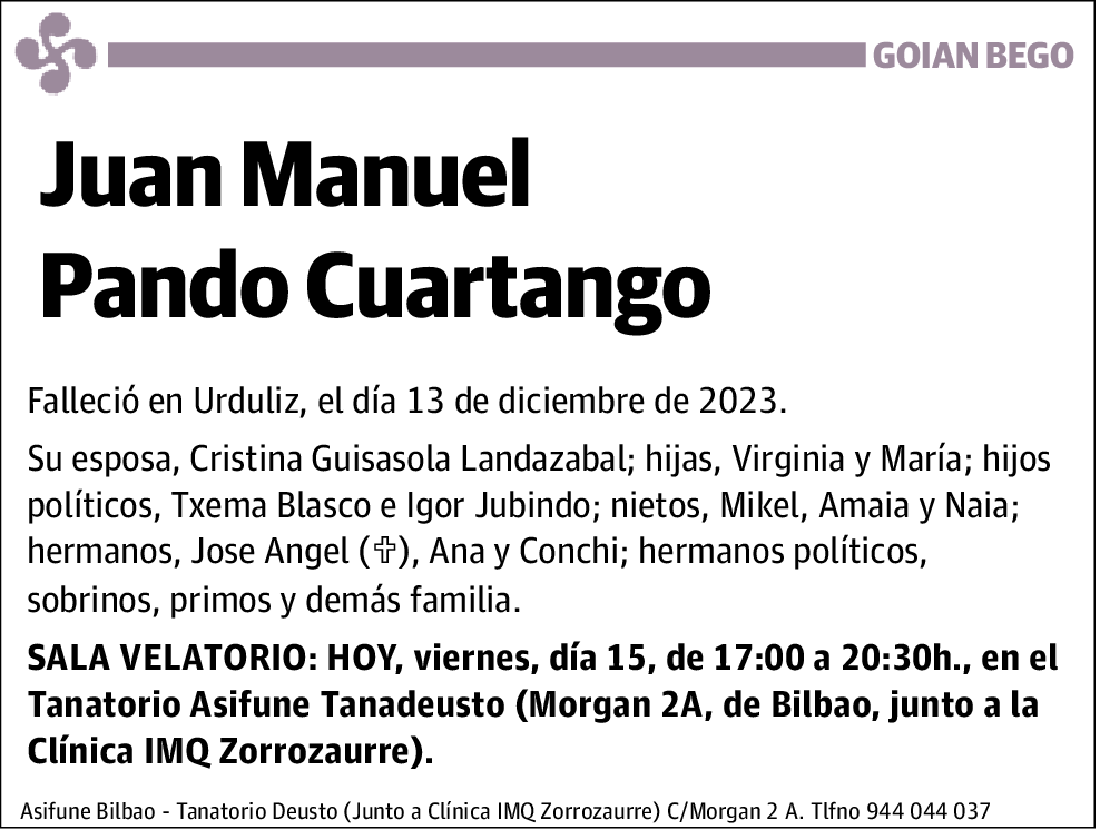 Juan Manuel Pando Cuartango