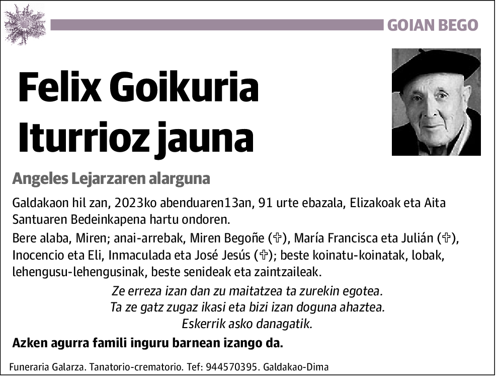 Felix Goikuria Iturrioz