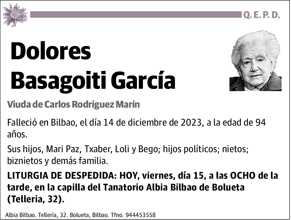 Dolores Basagoiti García