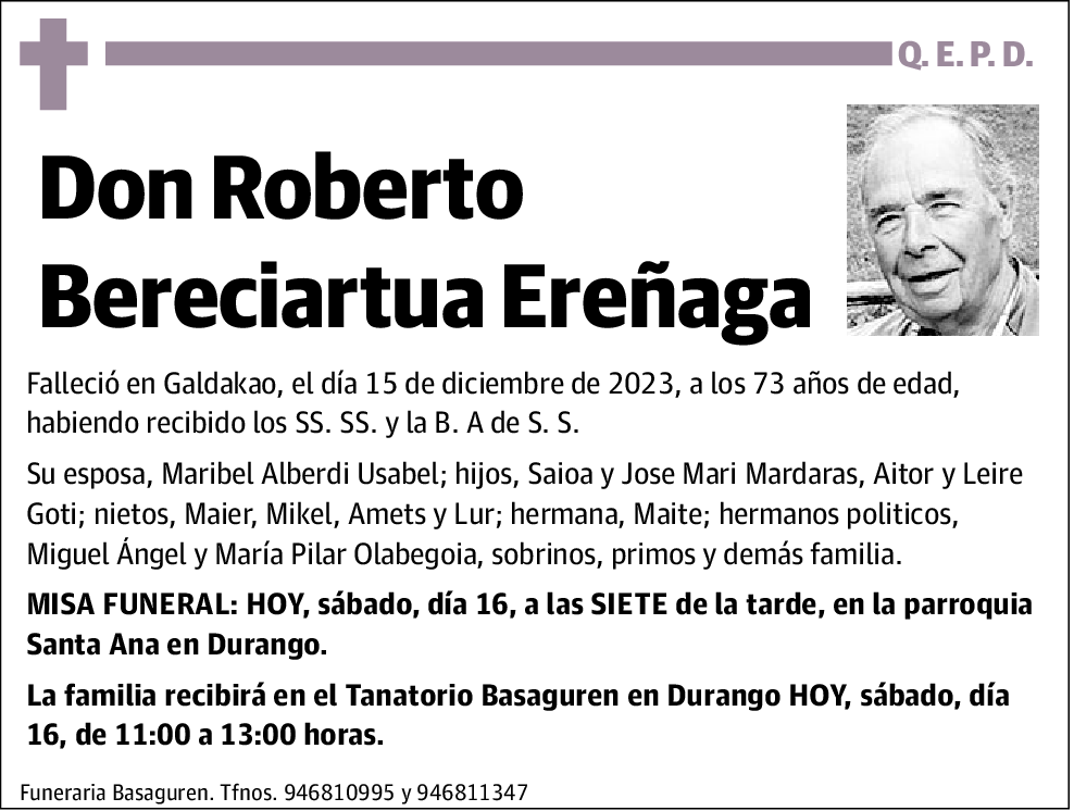 Roberto Bereciartua Ereñaga