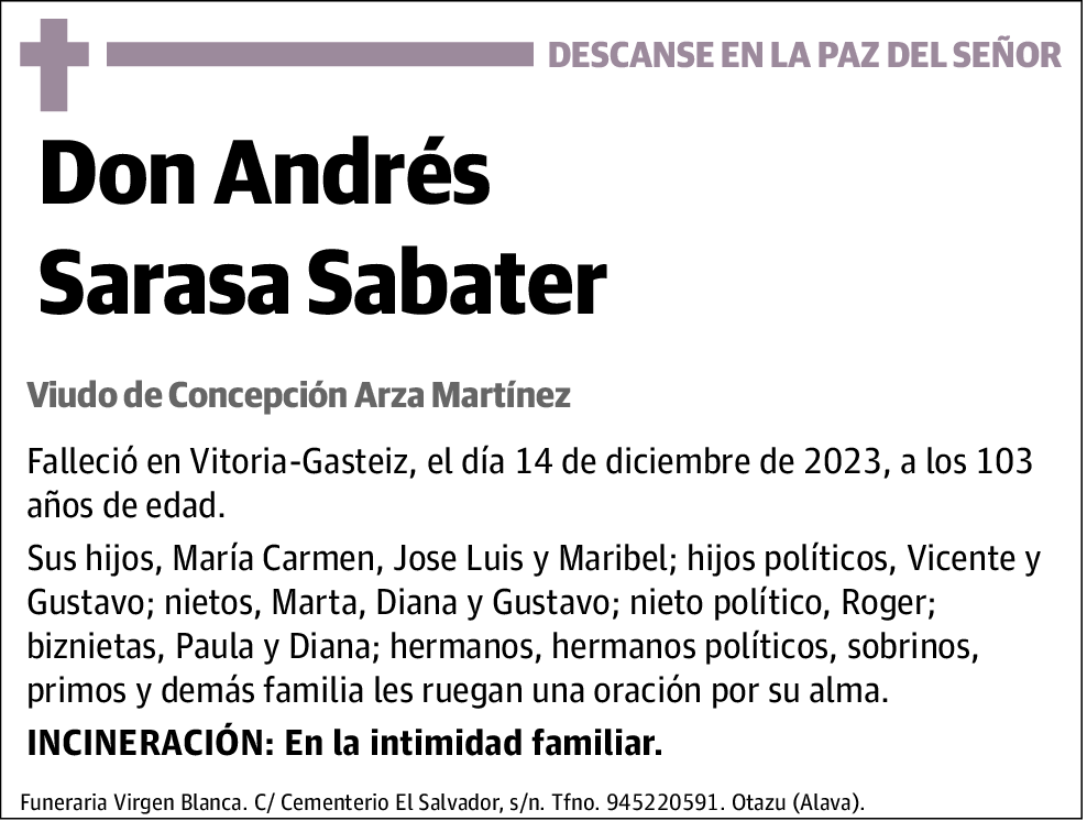 Andrés Sarasa Sabater
