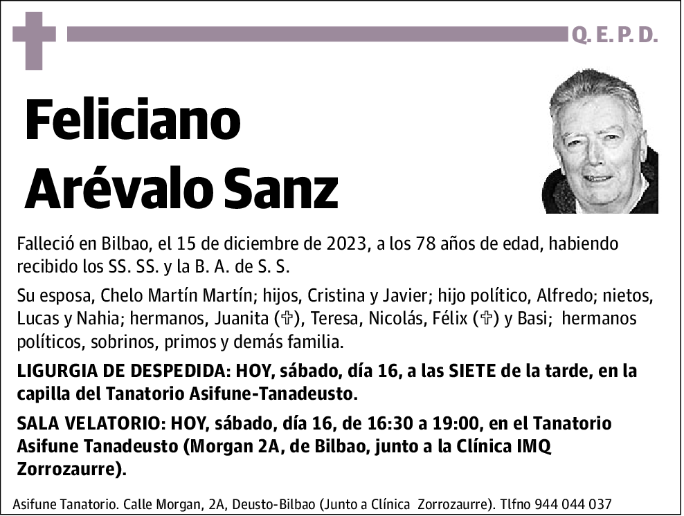 Feliciano Arévalo Sanz