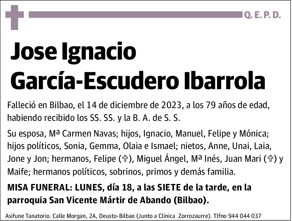 Jose Ignacio García-Escudero Ibarrola