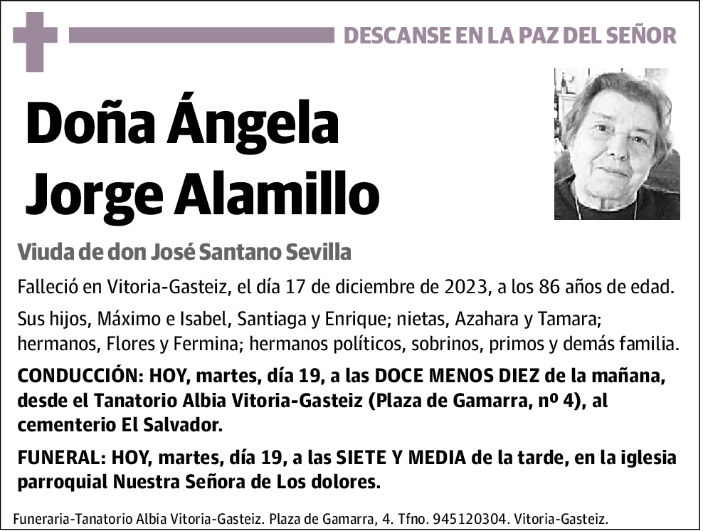 JORGE ALAMILLO,ÁNGELA