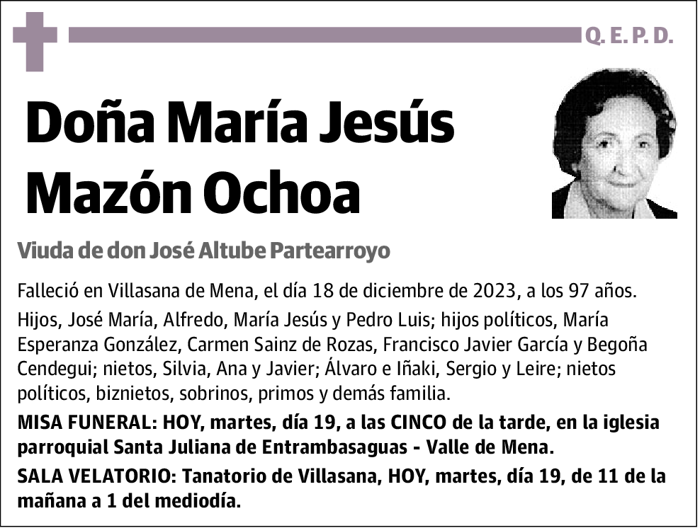 MAZÓN OCHOA,MARÍA JESÚS