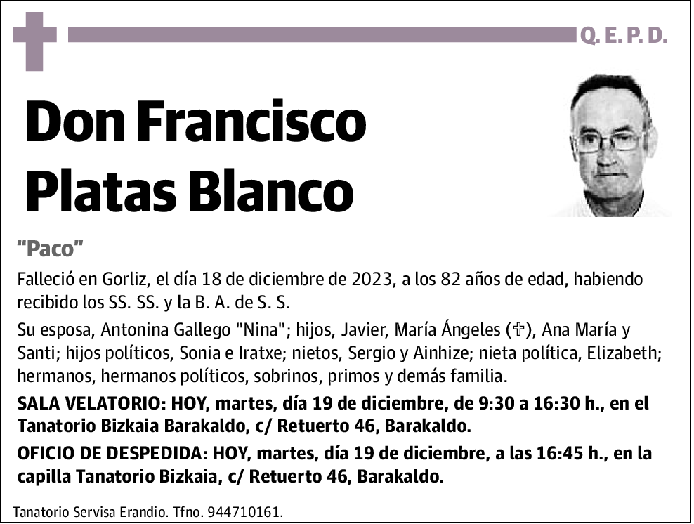 PLATAS BLANCO,FRANCISCO