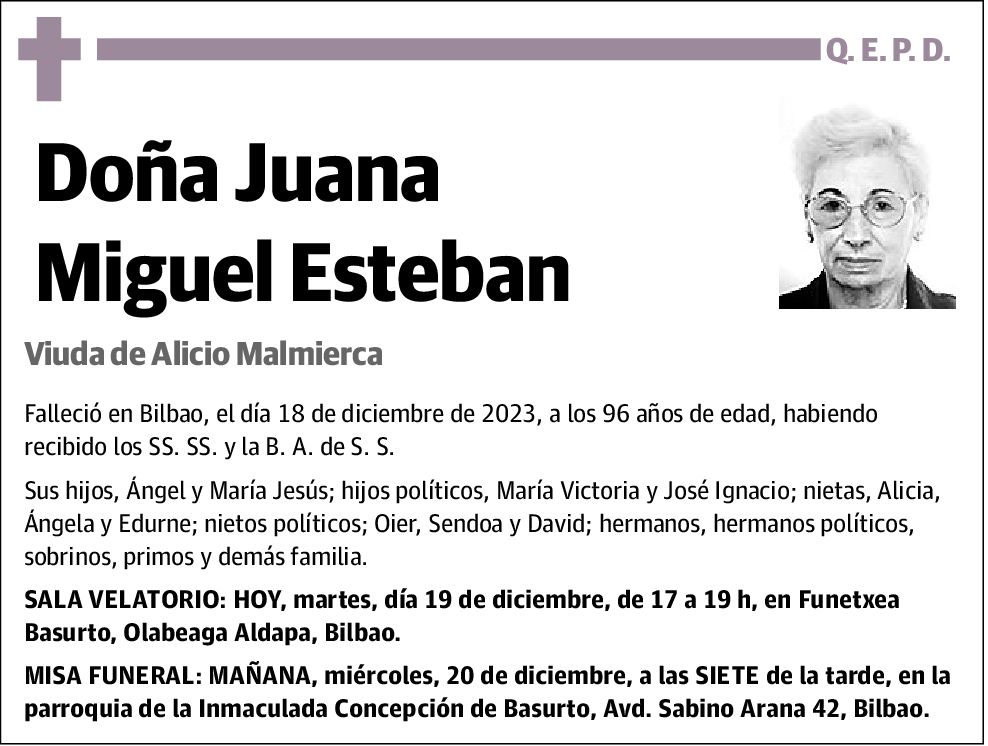 MIGUEL ESTEBAN,JUANA